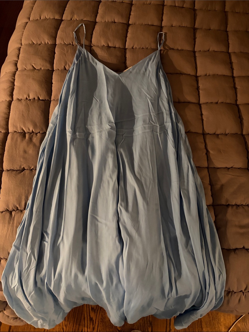 Light Blue Spaghetti Strap Dress